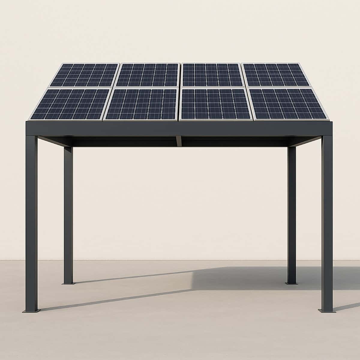 Pergola solar panels