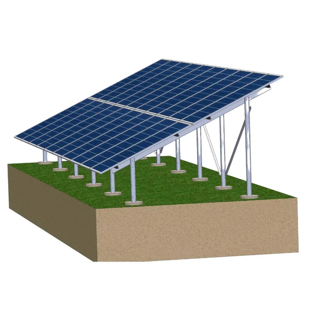 Наземни PV системи 2P-10, бетонни основи